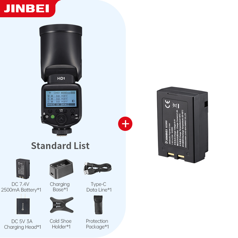 Photography Lighting Outdoor - طقم إضاءة فلاش كاميرا JINBEI HD-1