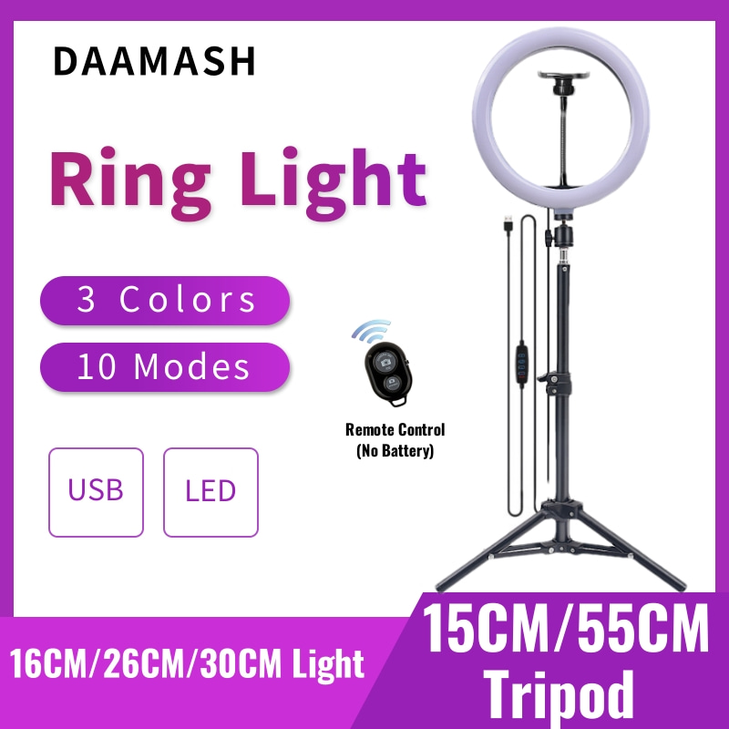 Photography Lighting Overhead - حلقة إضاءة سيلفي ليد ، مصباح
