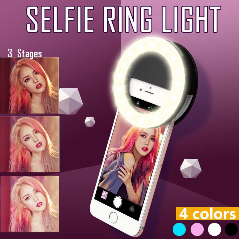 Photography Lighting Overhead - LED Selfie مصباح مصمم على شكل