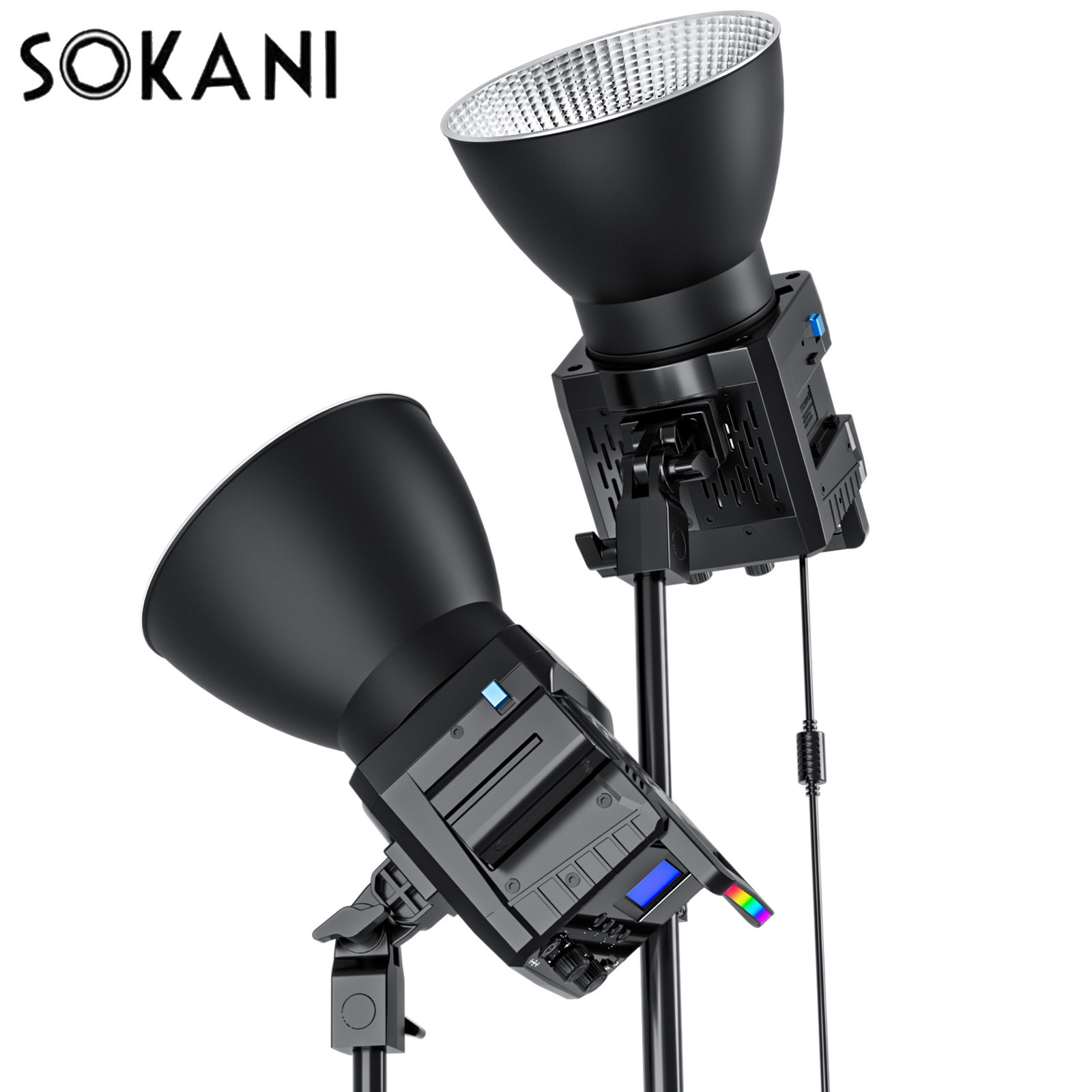 Photography Lighting For Outdoors - Sokani X100 RGB/ثنائي اللون 100 واط