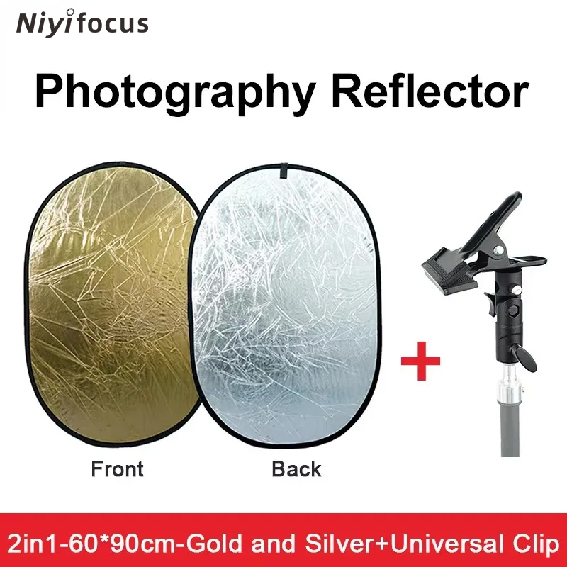 Photography Lighting Handheld - عاكس ضوئي دائري محمول 2 في
