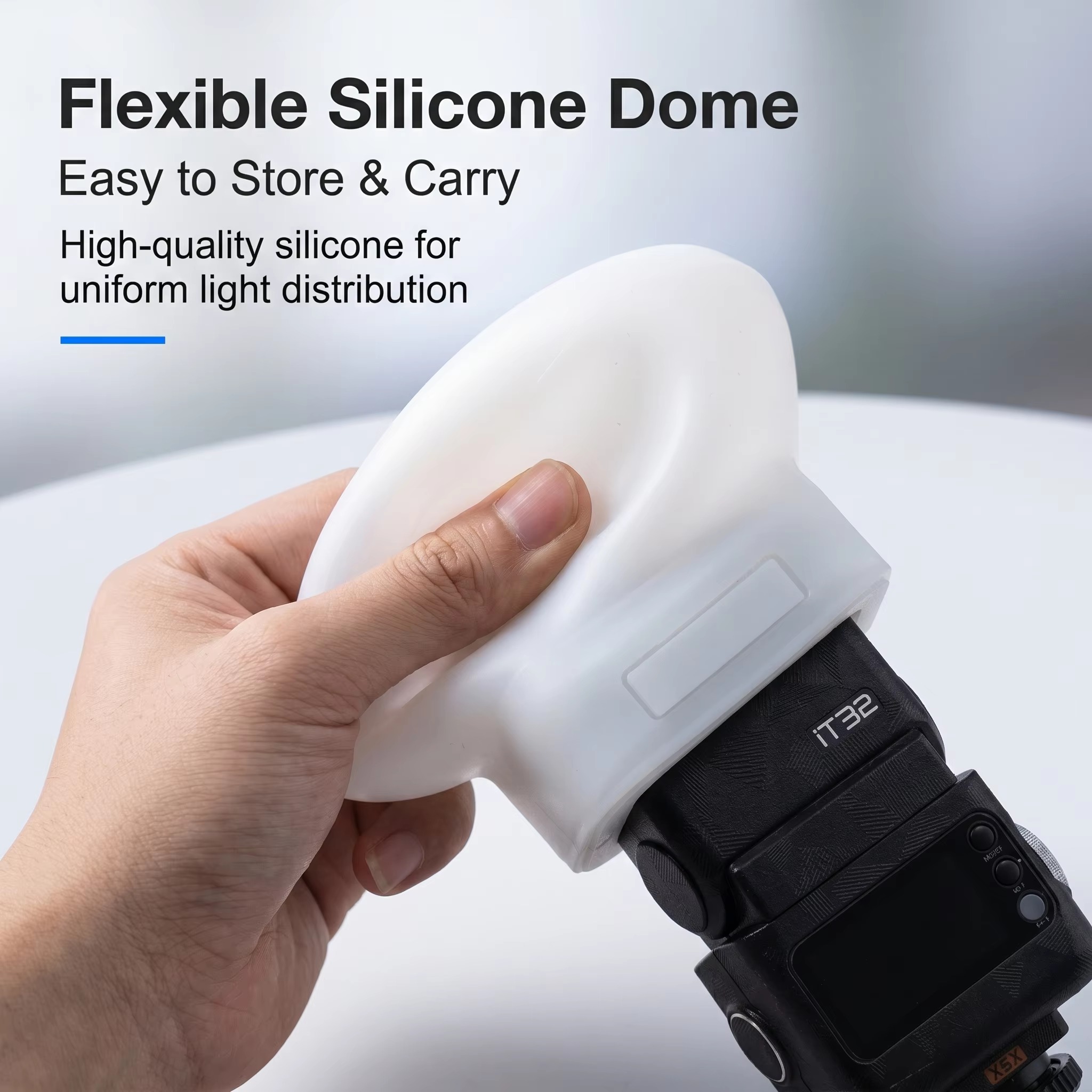 Photography Lighting Diffuser - غطاء ناشر ضوء من السيليكون متوافق