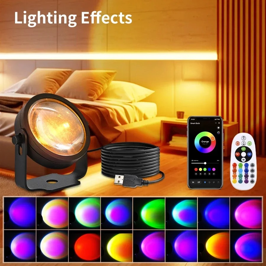 Photography Lighting Diy - مصباح عرض ضوئي ذكي LED لمحاكاة