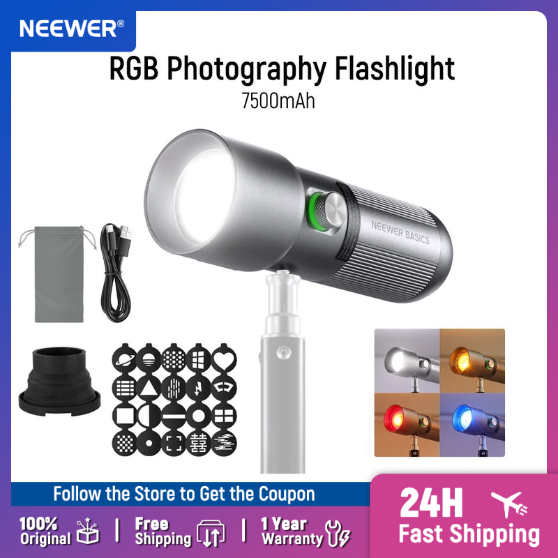 Photography Lighting Basics - NEEWER BASICS FL10 LED مصباح يدوي