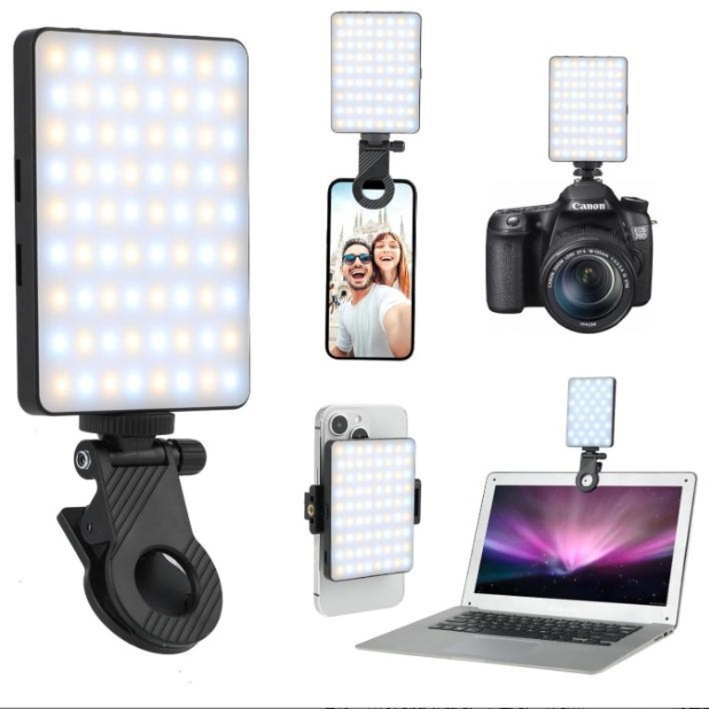 Photography Lighting Equipment - مصباح سيلفي LED قابل لإعادة الشحن،