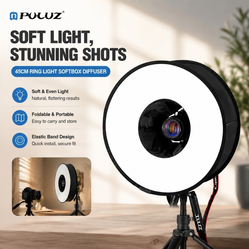 Photography Lighting Types - صندوق إضاءة قابل للطي بقطر 45