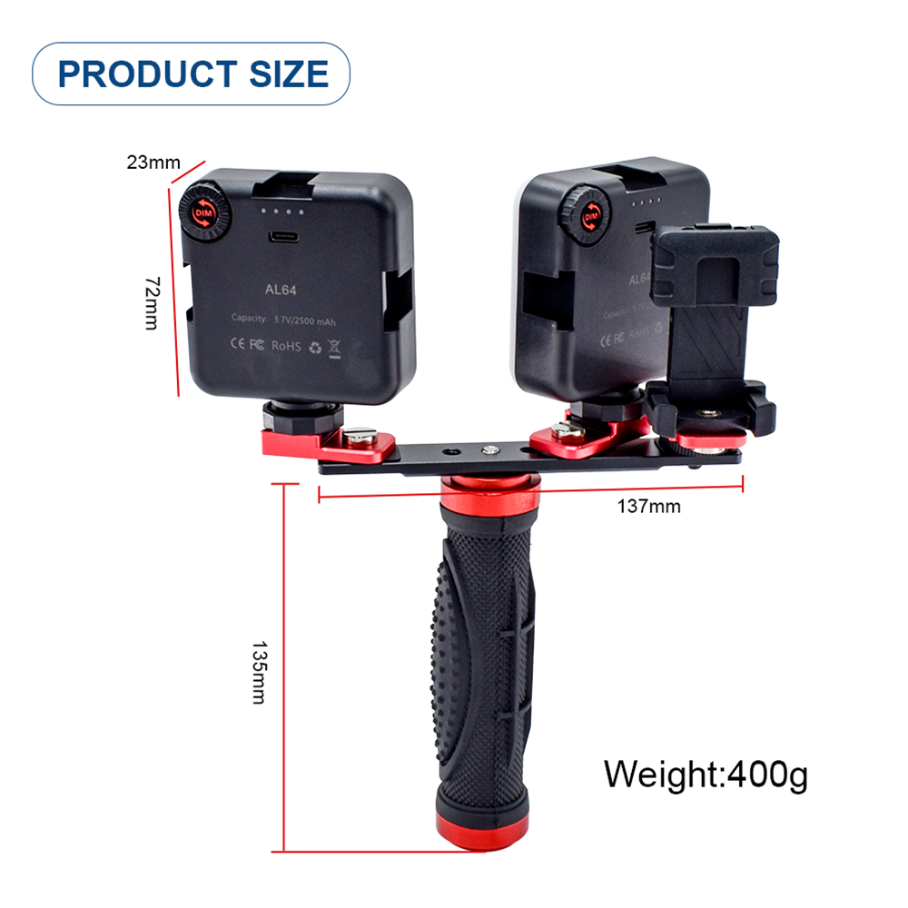 ضوء هاتف LED للصور مع حامل ثلا - مراجعة Photography Lighting Handheld وسعره