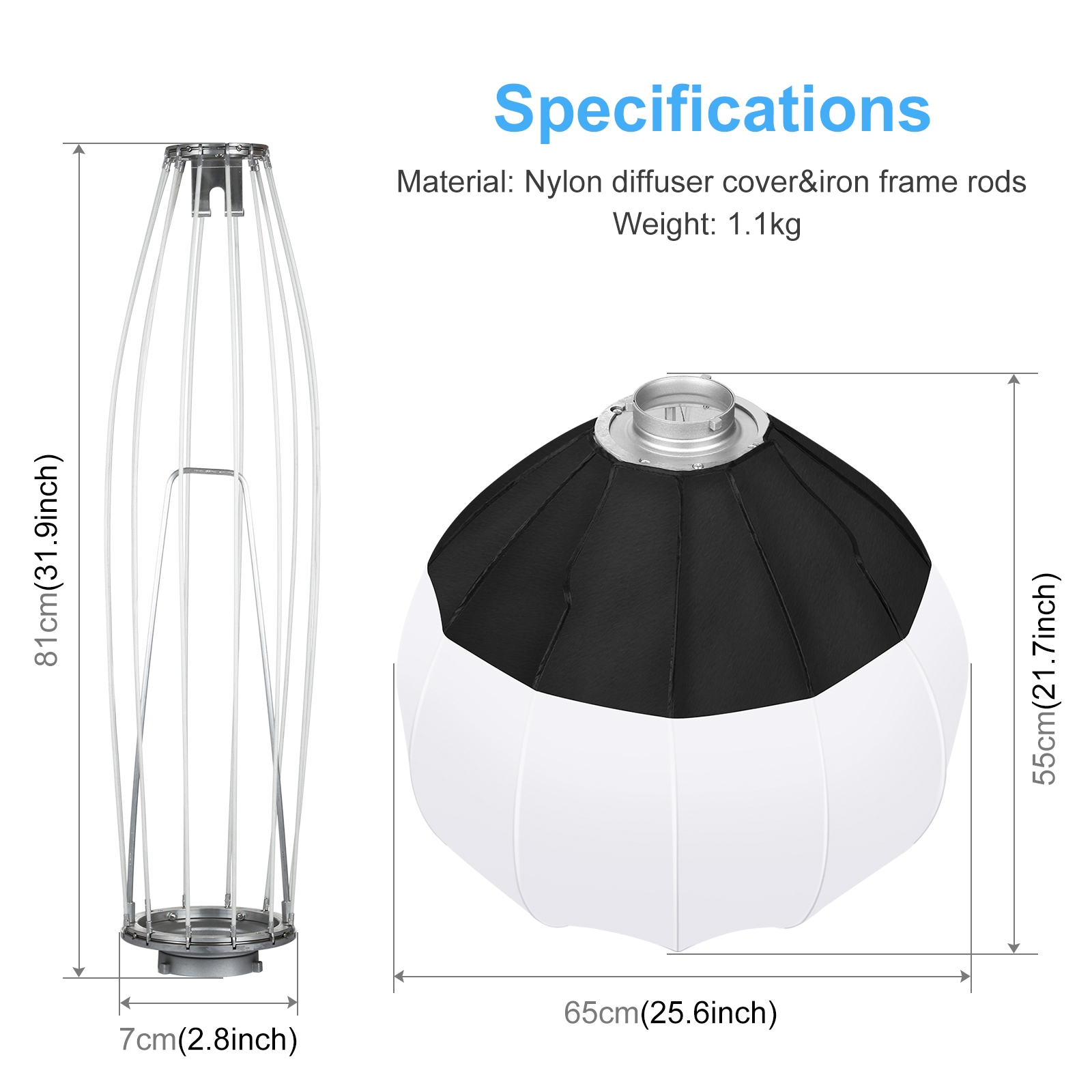 مصباح فلاش كروي قابل للطي Pulu - مراجعة Photography Lighting Diffuser وسعره