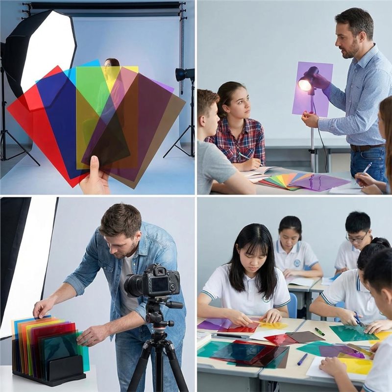ألواح PVC من ABDJ-A4 بـ 9 ألوا - مراجعة Photography Lighting Diy وسعره
