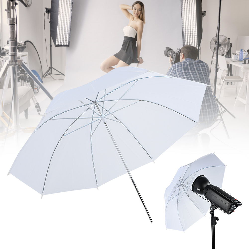 مظلة ناعمة بيضاء شفافة مقاس 33 - مراجعة Photography Lighting Meter وسعره