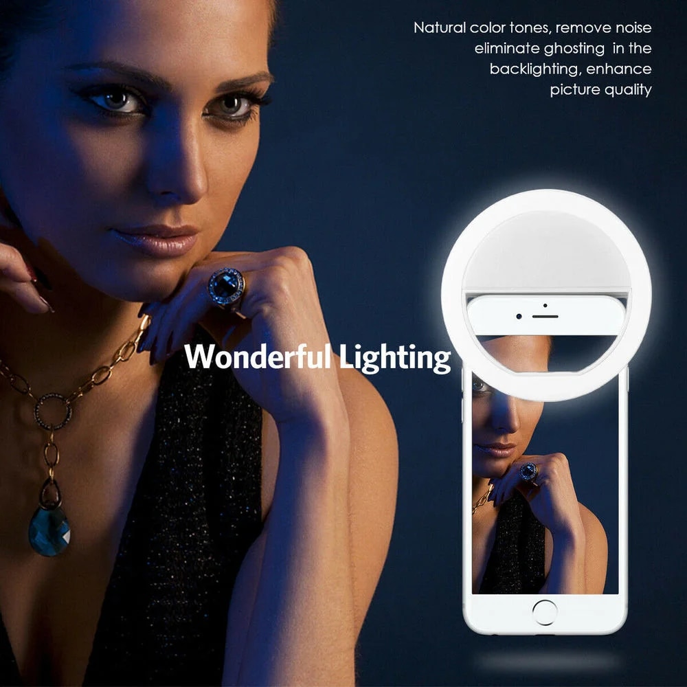 كابل شحن USB مع إضاءة حلقية LE - مراجعة Photography Lighting Overhead وسعره