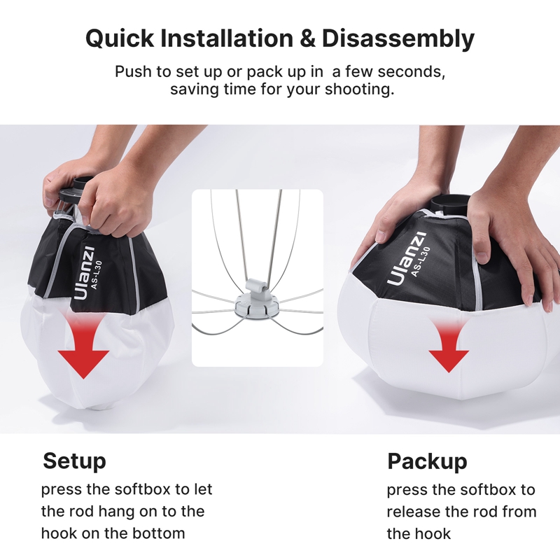 ناشر كرات أولانزي سريع ، حامل  - مراجعة Photography Lighting Diffuser وسعره