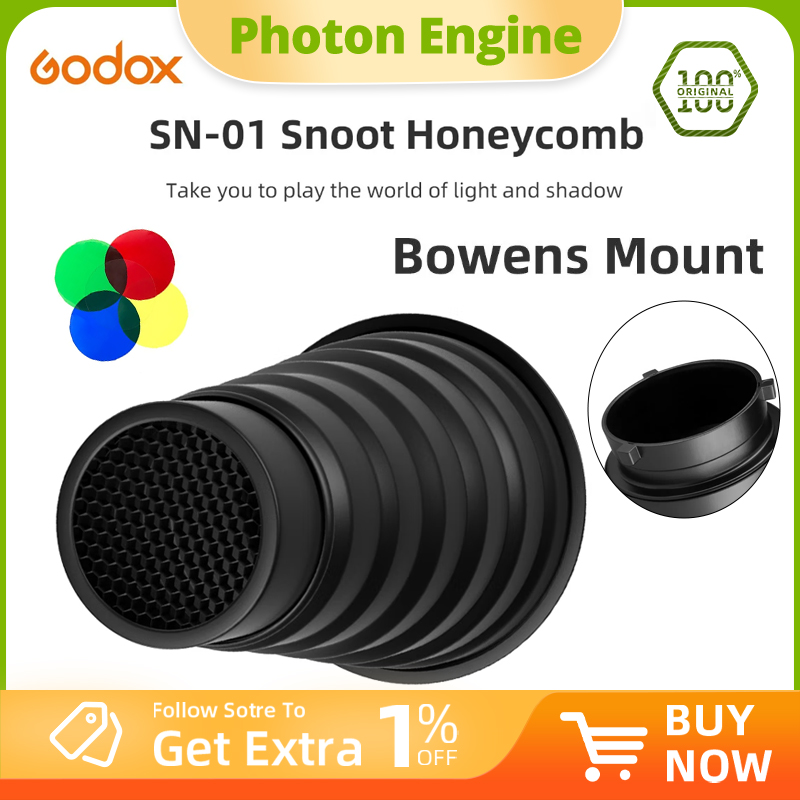 GODOX SN-01 Bowens Snoot كبير، - مراجعة Photography Lighting Types وسعره