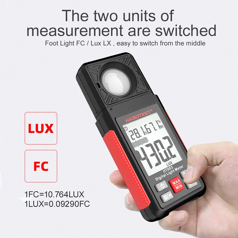 مقياس الإضاءة الرقمي HT603 0~2 - مراجعة Photography Lighting Meter وسعره