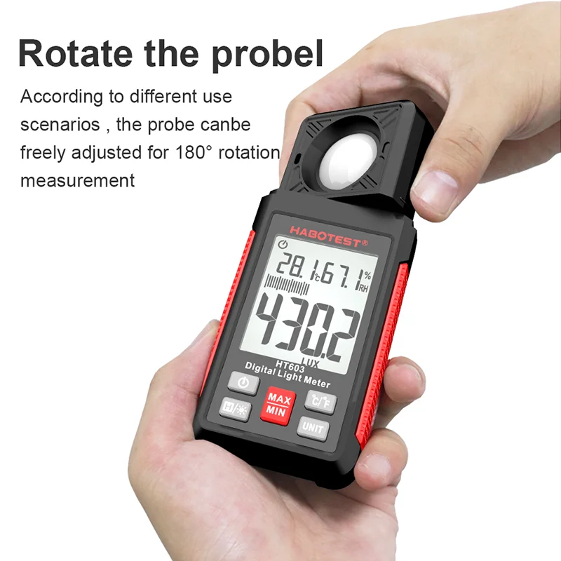 مقياس الإضاءة الرقمي HT603 0~2 - مراجعة Photography Lighting Meter وسعره