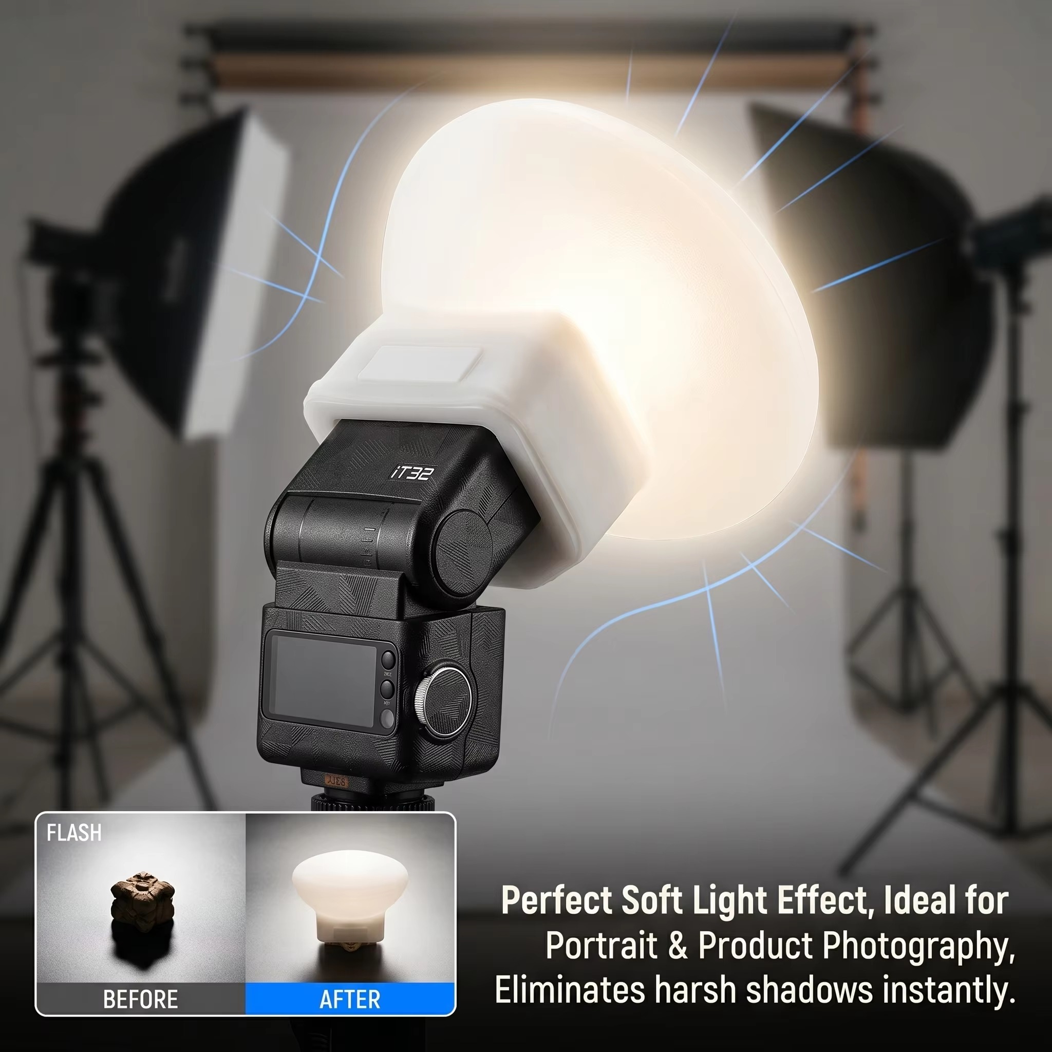 غطاء ناشر ضوء من السيليكون متو - مراجعة Photography Lighting Diffuser وسعره
