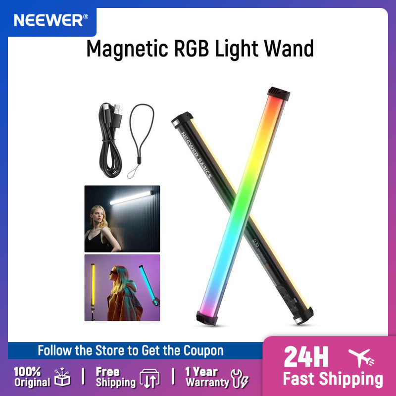 NEEWER Basics عصا إضاءة RGB مغ - مراجعة Photography Lighting Basics وسعره