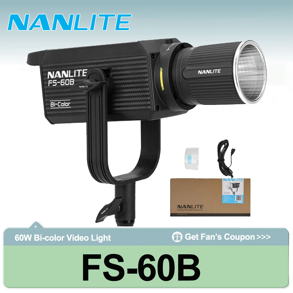 ضوء تصوير نانلايت FS-60B بقوة  - مراجعة Photography Lighting Outdoor وسعره