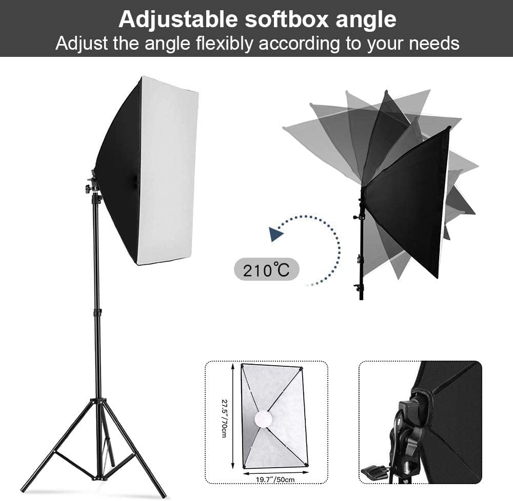 مجموعة إضاءة سوفت بوكس للتصوير - مراجعة Photography Lighting Product وسعره