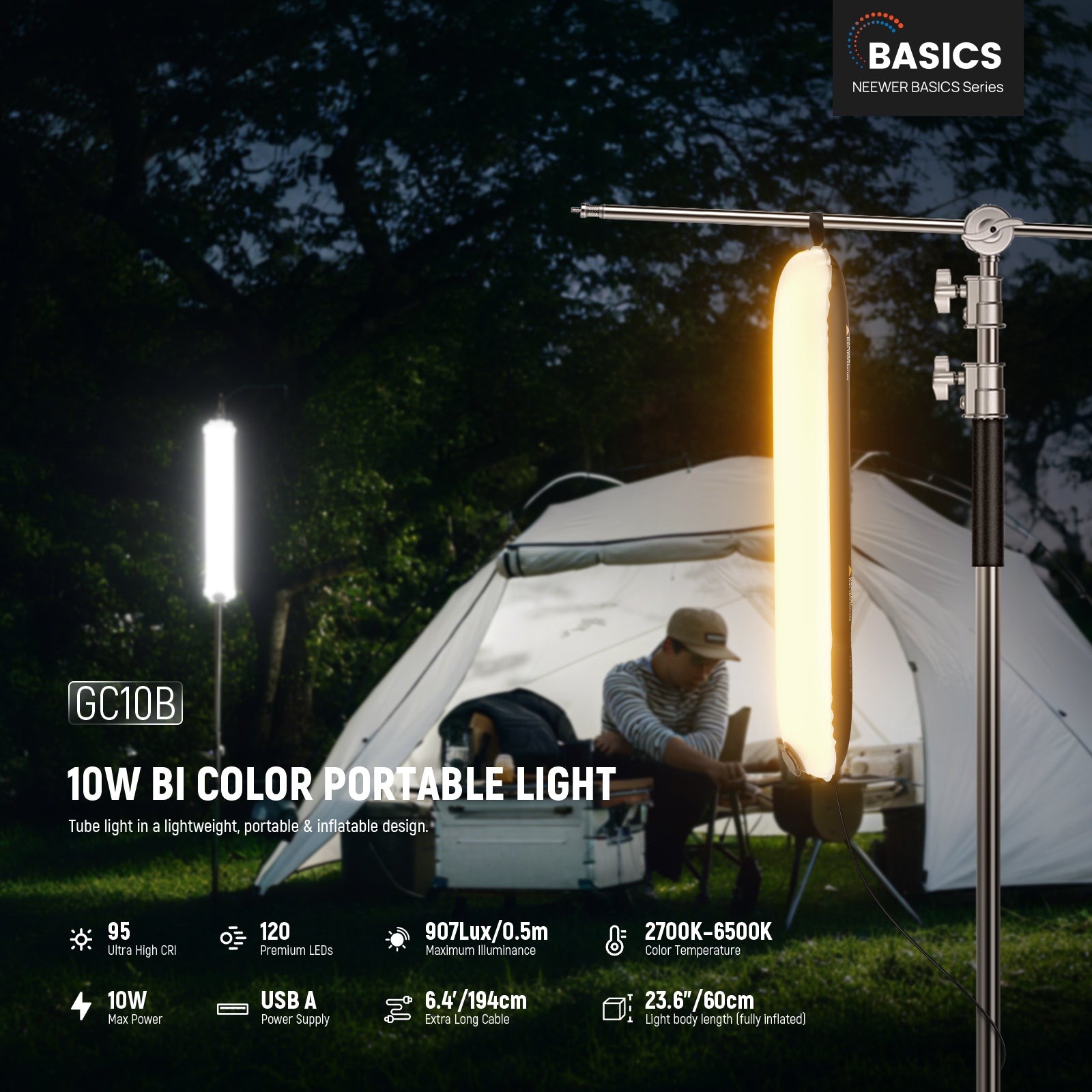 NEEWER BASICS 10W 21W ثنائي ال - مراجعة Photography Lighting Basics وسعره
