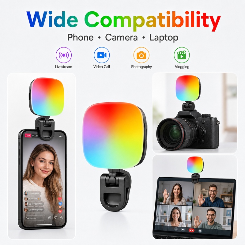 مصباح إضاءة LED محمول RGB للتص - مراجعة Photography Lighting Outdoor وسعره