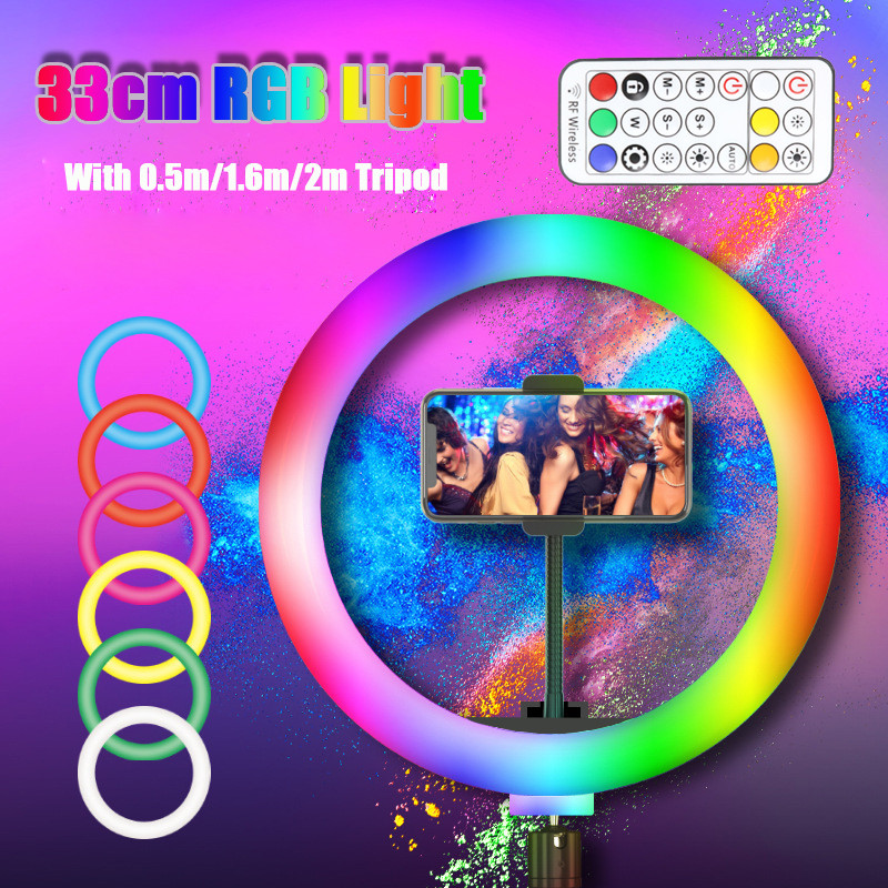 13 بوصة RGB Led Selfie مصباح م - مراجعة Photography Lighting Overhead وسعره