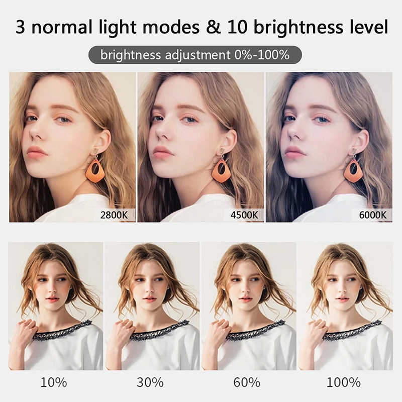 10 بوصة LED Selfie مصباح مصمم  - مراجعة Photography Lighting Overhead وسعره