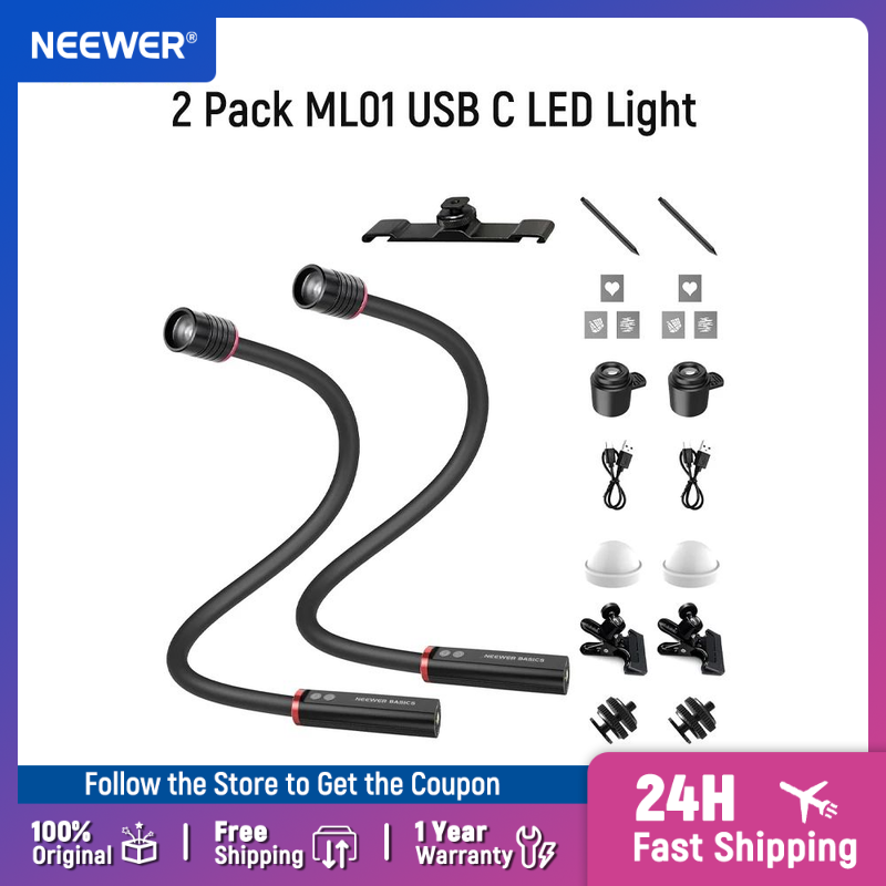 مصباح LED من NEEWER BASICS طرا - مراجعة Photography Lighting Basics وسعره