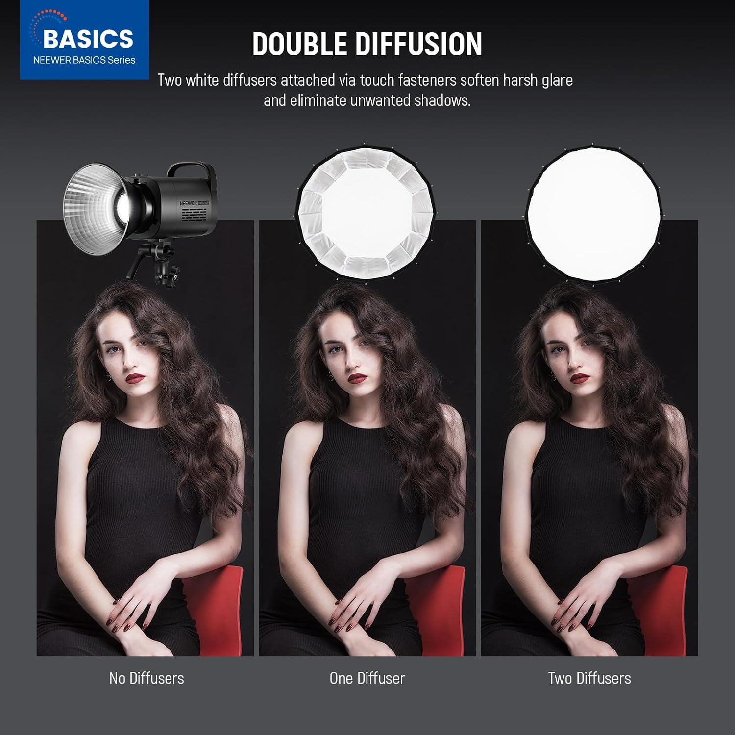 صندوق إضاءة بارابولي مع قاعدة  - مراجعة Photography Lighting Diffuser وسعره