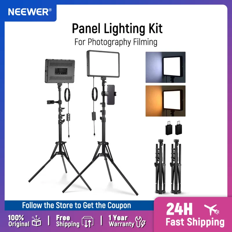 مجموعة إضاءة لوحة إضاءة فيديو  - مراجعة Photography Lighting Basics وسعره