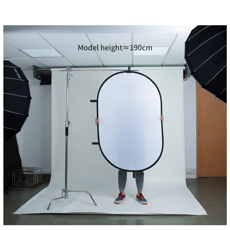 100X150CM طوي البيضاوي عاكس لي - مراجعة Photography Lighting Diffuser وسعره