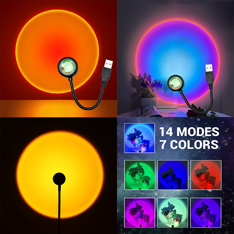 ZK40 LED مصباح غروب الشمس أضوا - مراجعة Photography Lighting Diy وسعره
