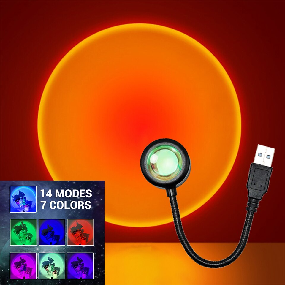 ZK40 LED مصباح غروب الشمس أضوا - مراجعة Photography Lighting Diy وسعره